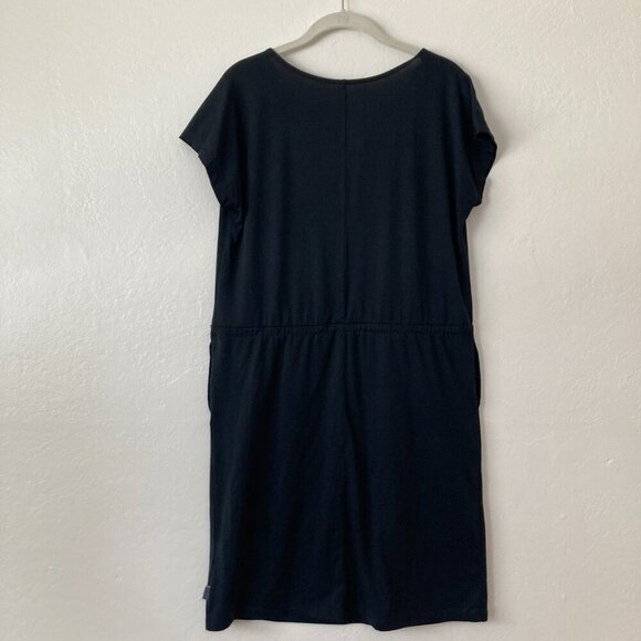 Mountain Hardwear Black Exercise Dress Cowl Neck Cap Sleeve Travel Errands Basic - Picture 6 of 11